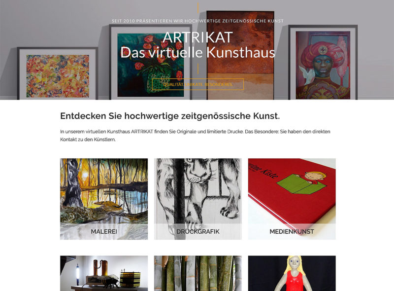 ARTRIKAT - Das Kunstportal | Kaufen Sie Kunst direkt beim Künstler!