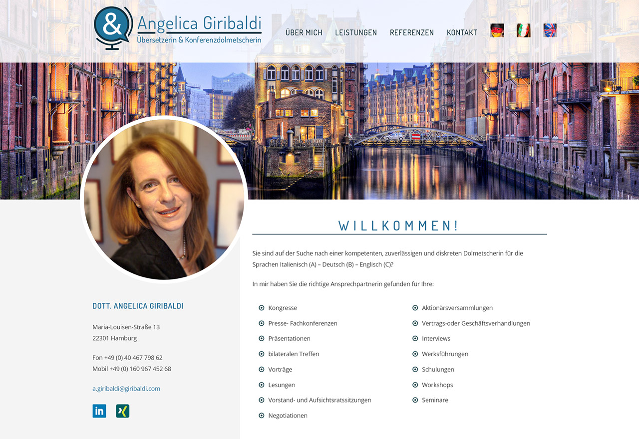 Angelica Giribaldi - Übersetzerin und Konferenzdolmetscherin