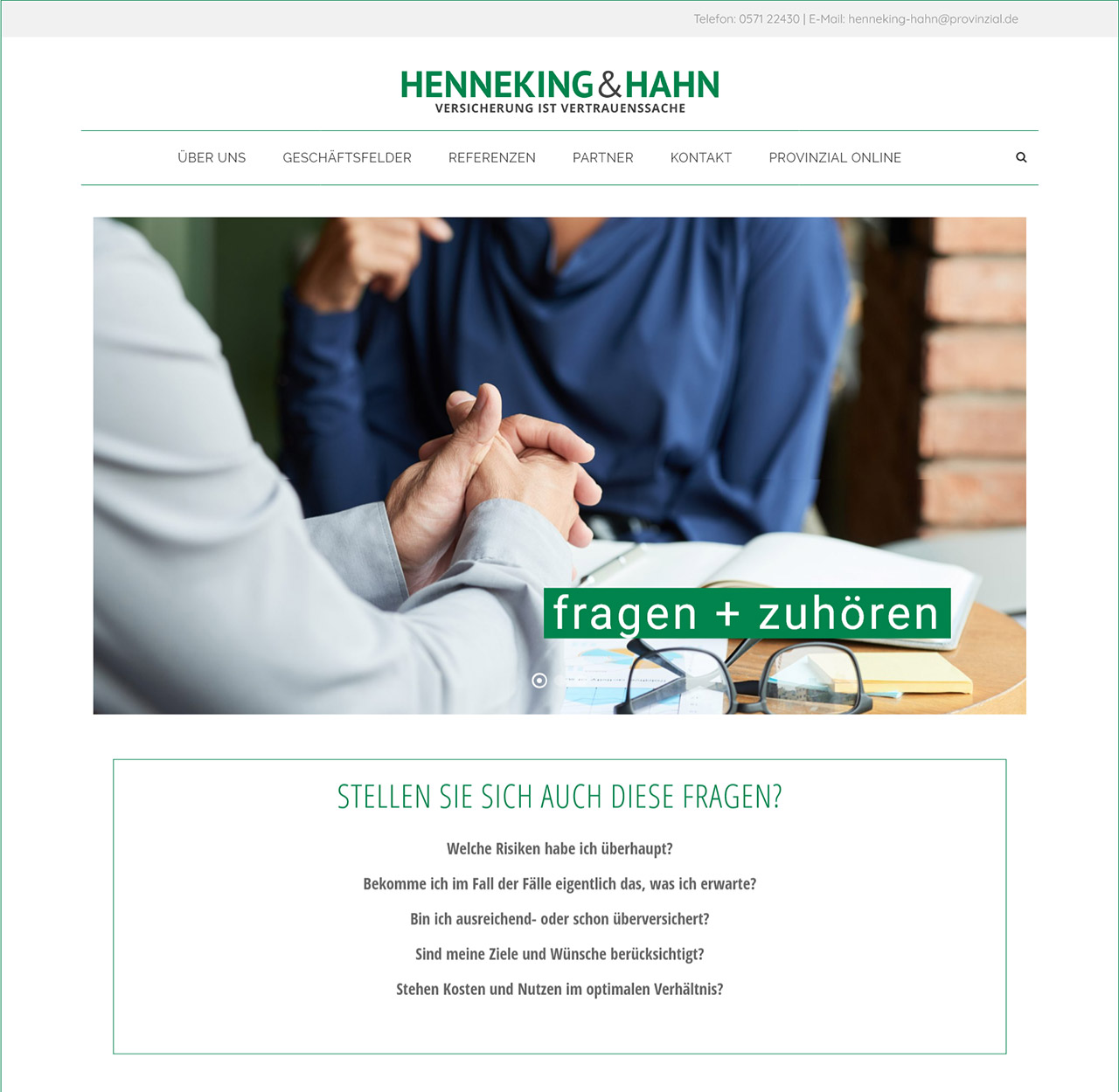 Henneking & Hahn OHG in Minden: Versicherung ist Vertrauenssache