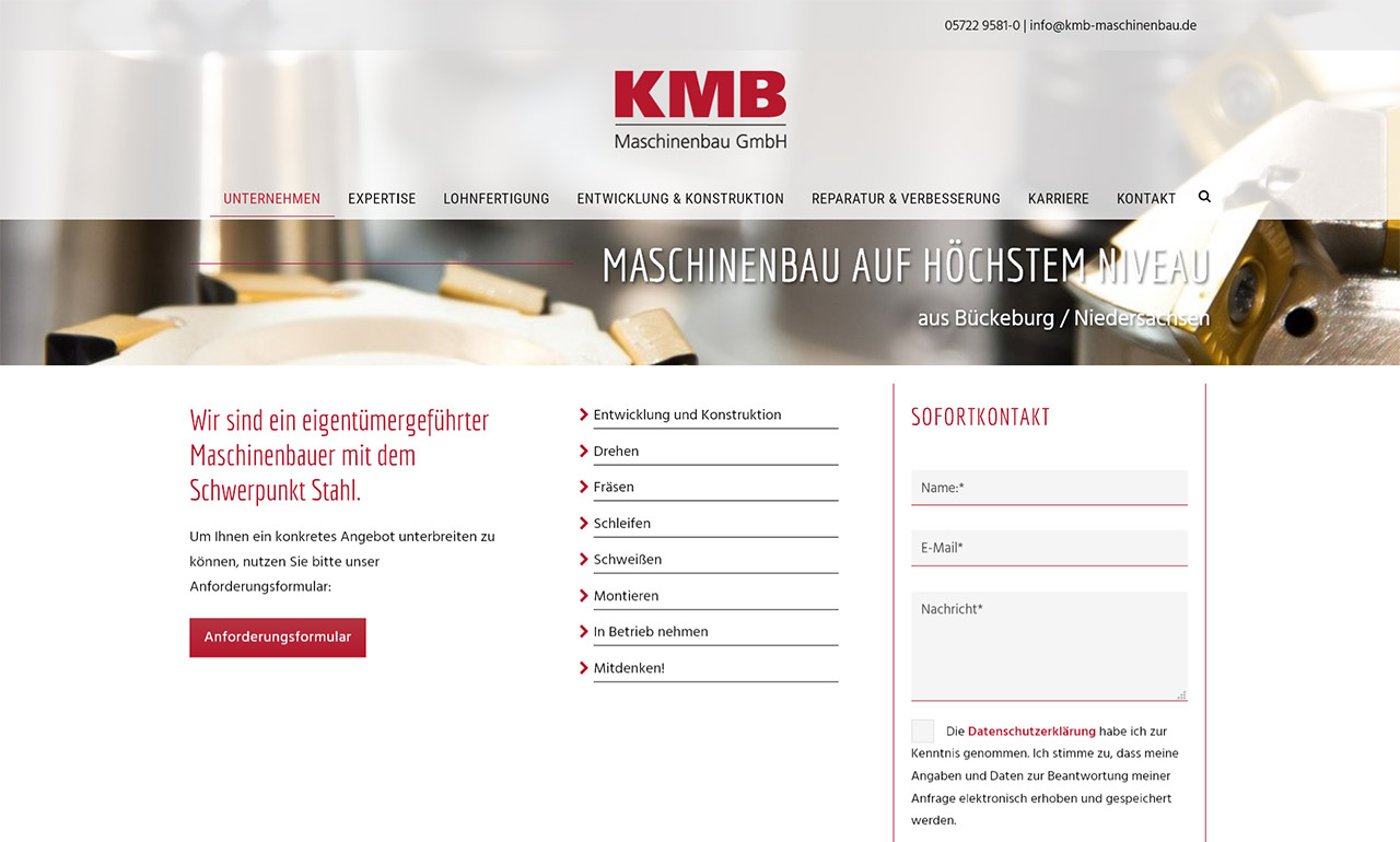 KMB Maschinenbau GmbH: Maschinenbau auf höchstem Niveau aus Bückeburg