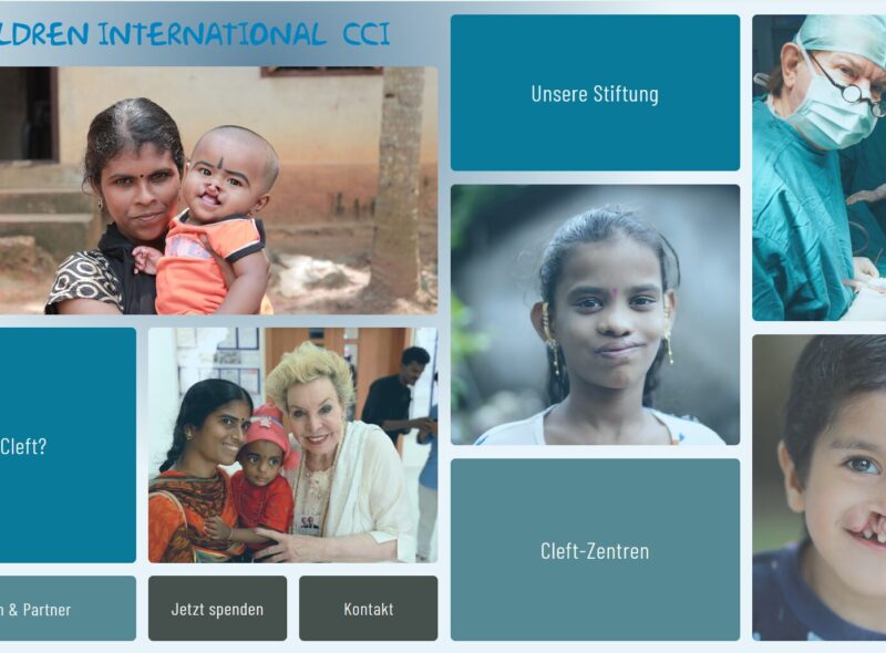 Ein Screenshot der Website https://cleft-children.org/